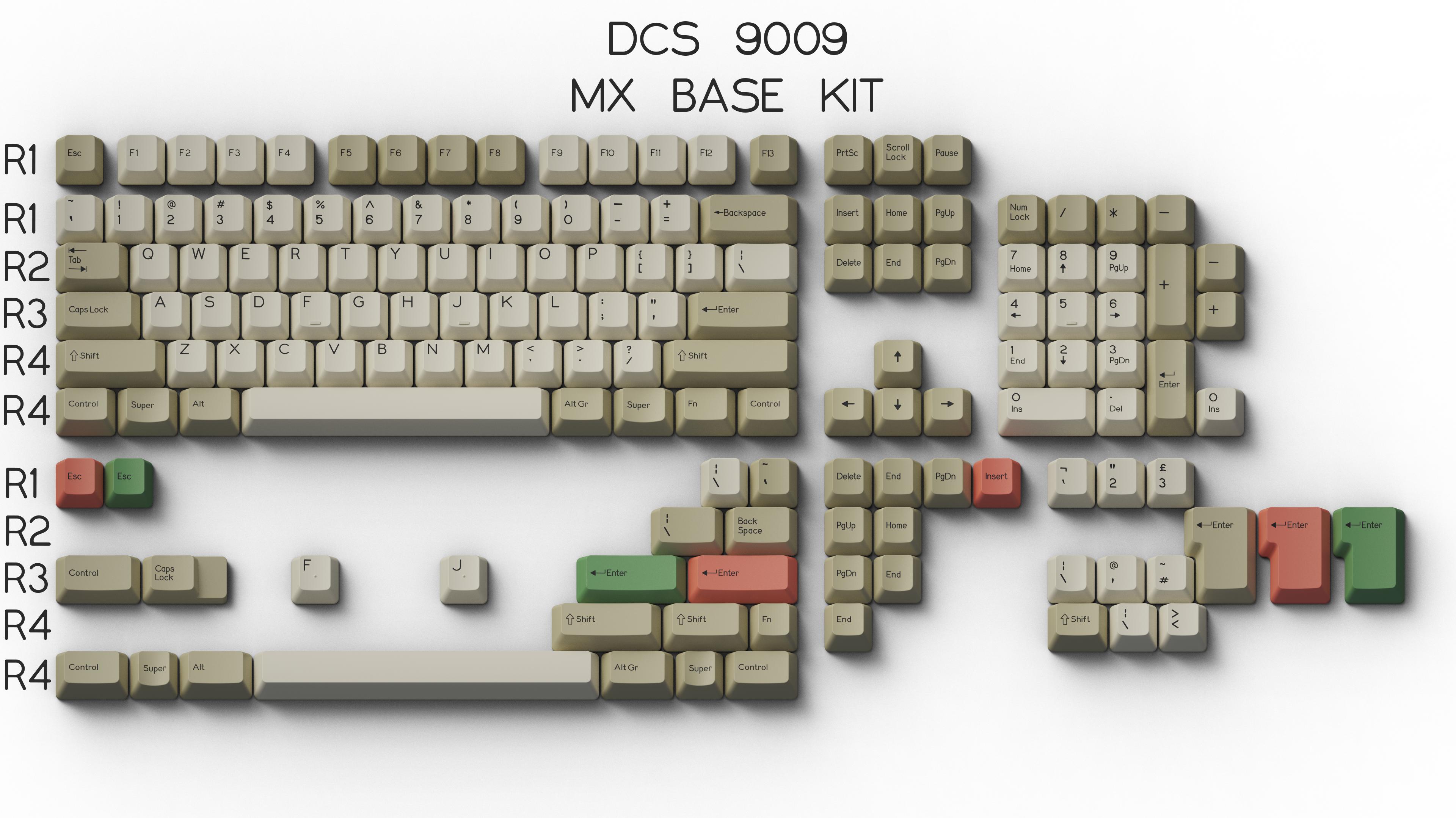 DCS 9009 keycap set