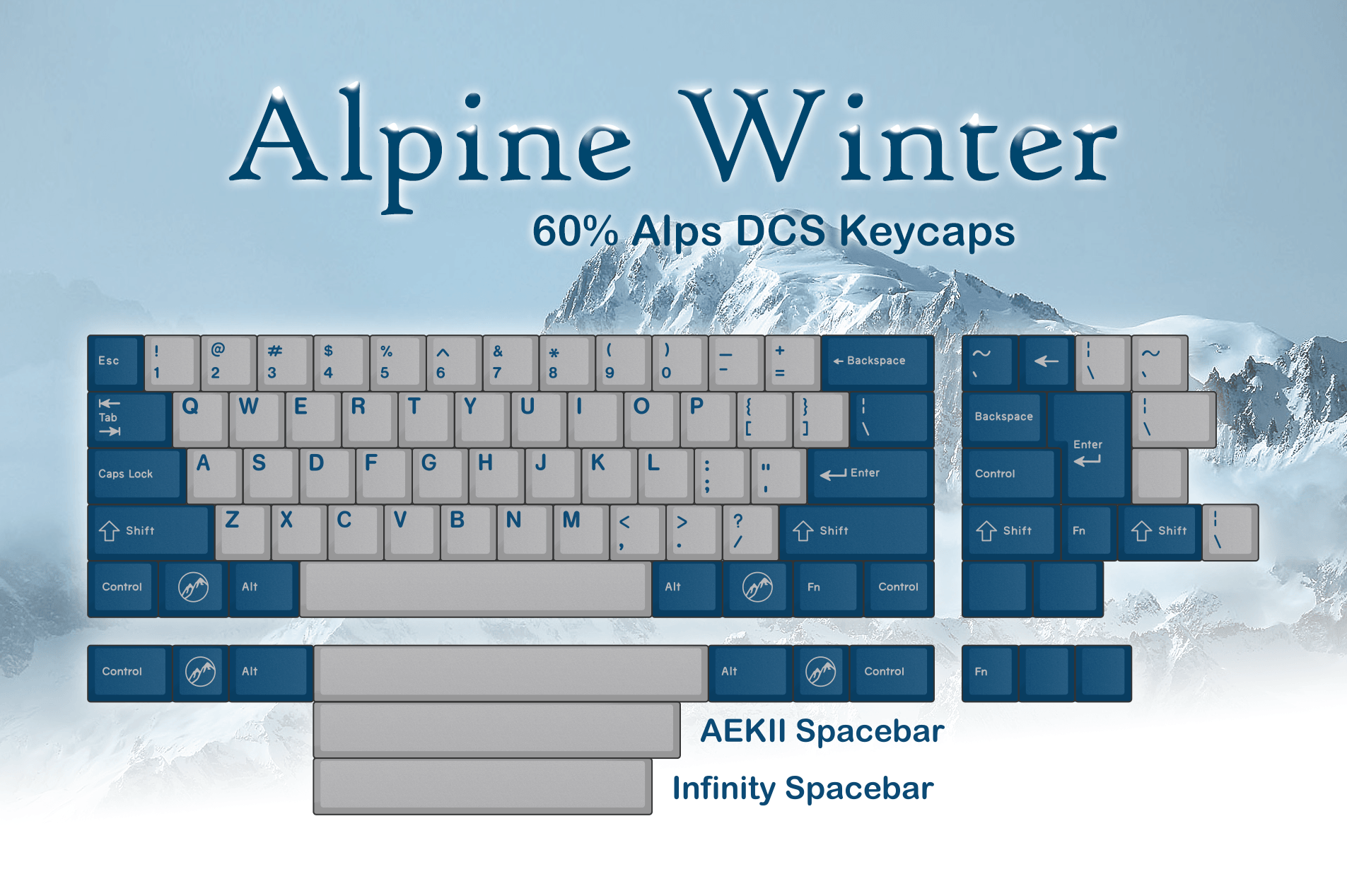 DCS Alpine Winter keycap set