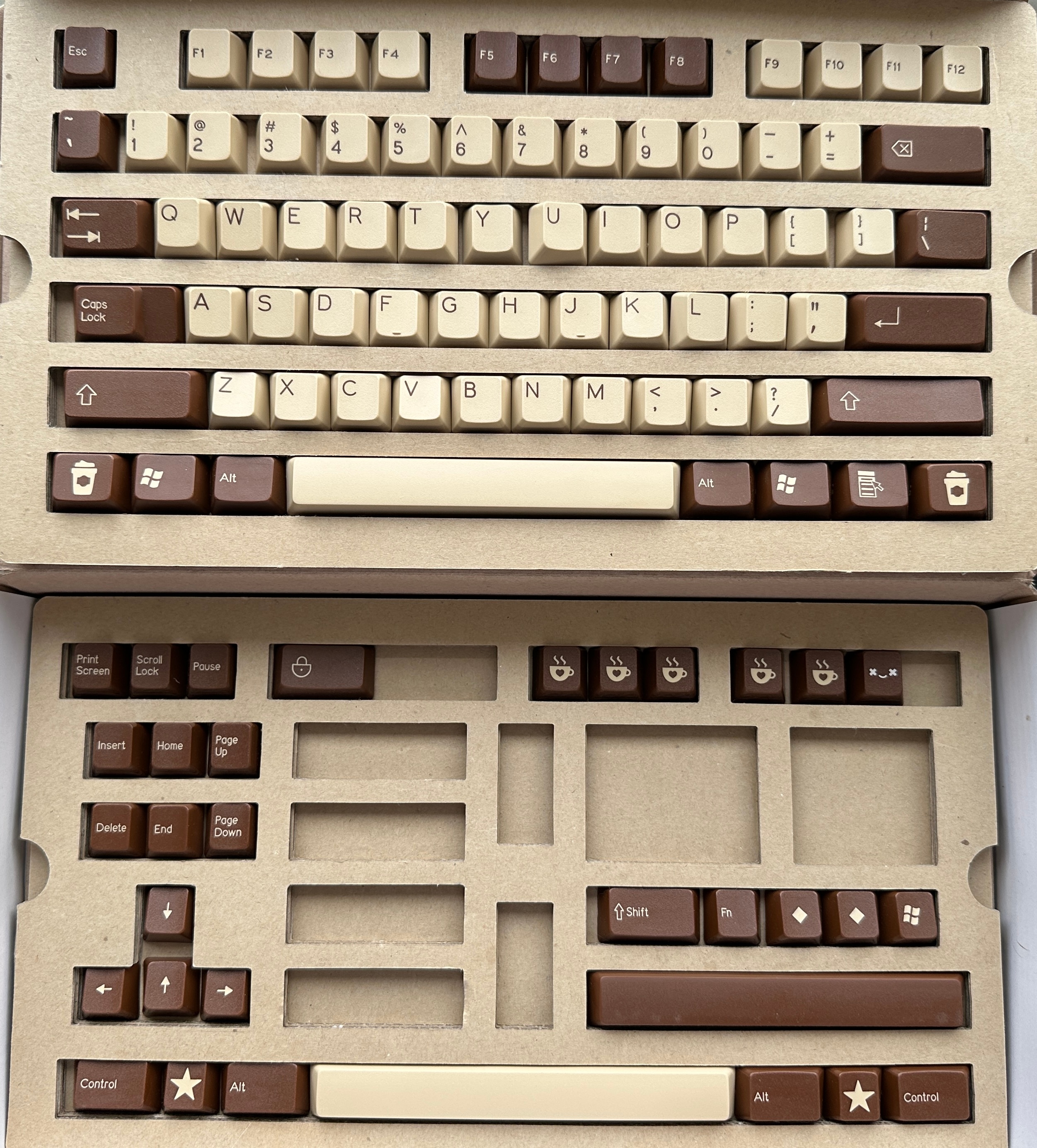 DCS Coffee R1 keycap set