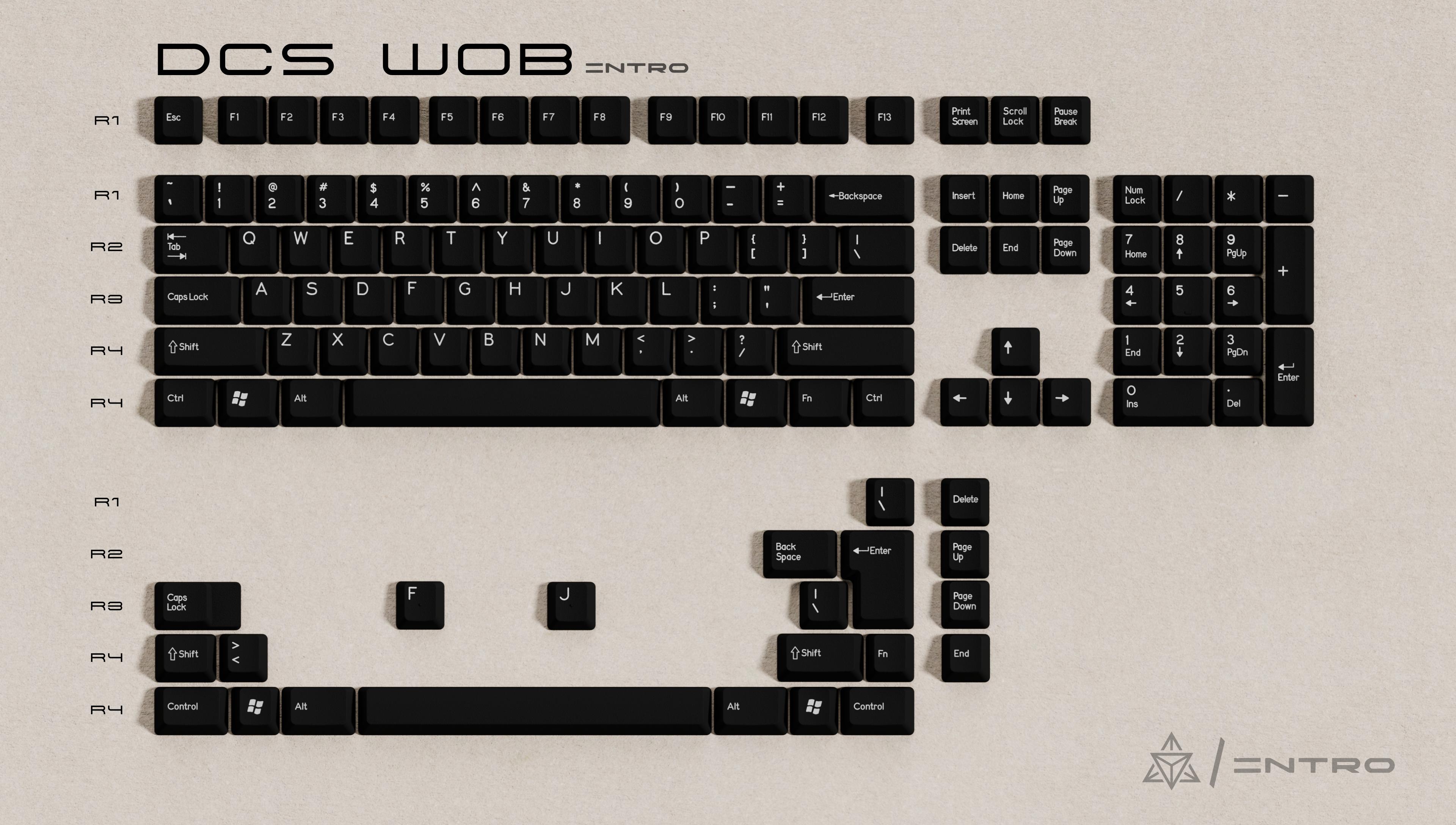 DCS Intro WoB keycap set