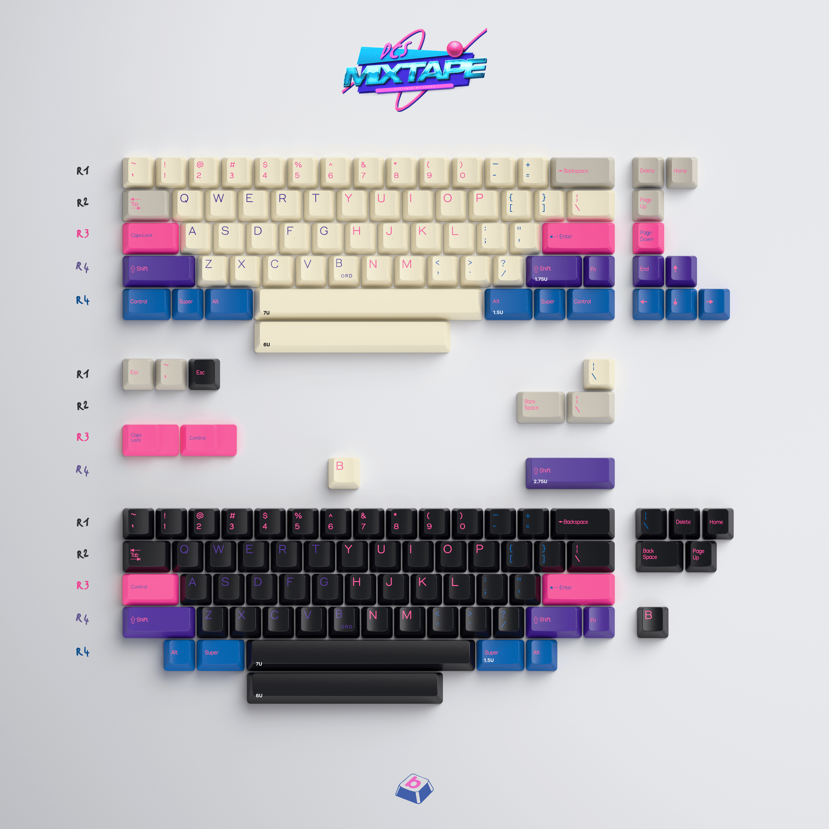 DCS Mixtape keycap set