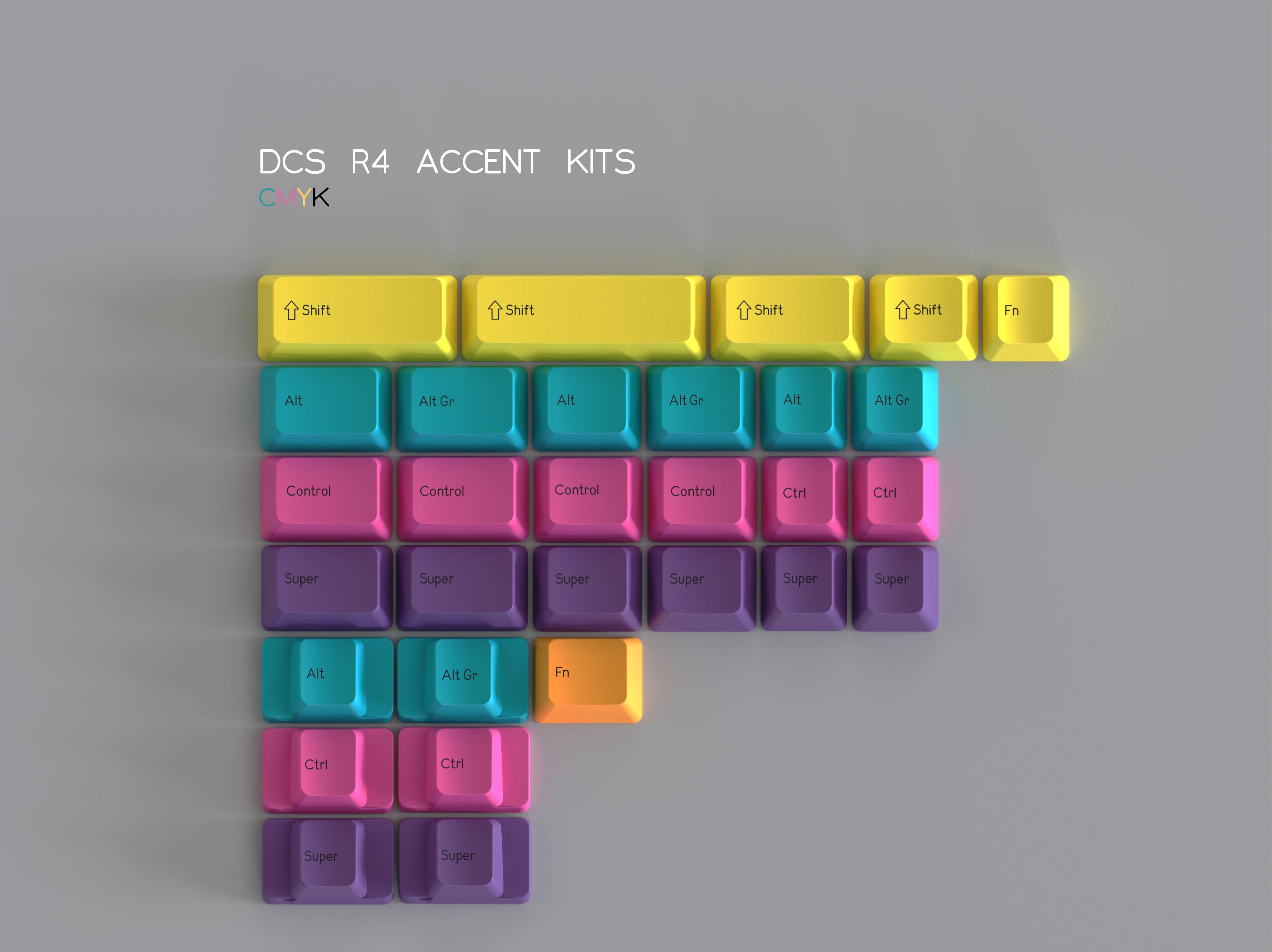 DCS Row 4 Accent Kits keycap set