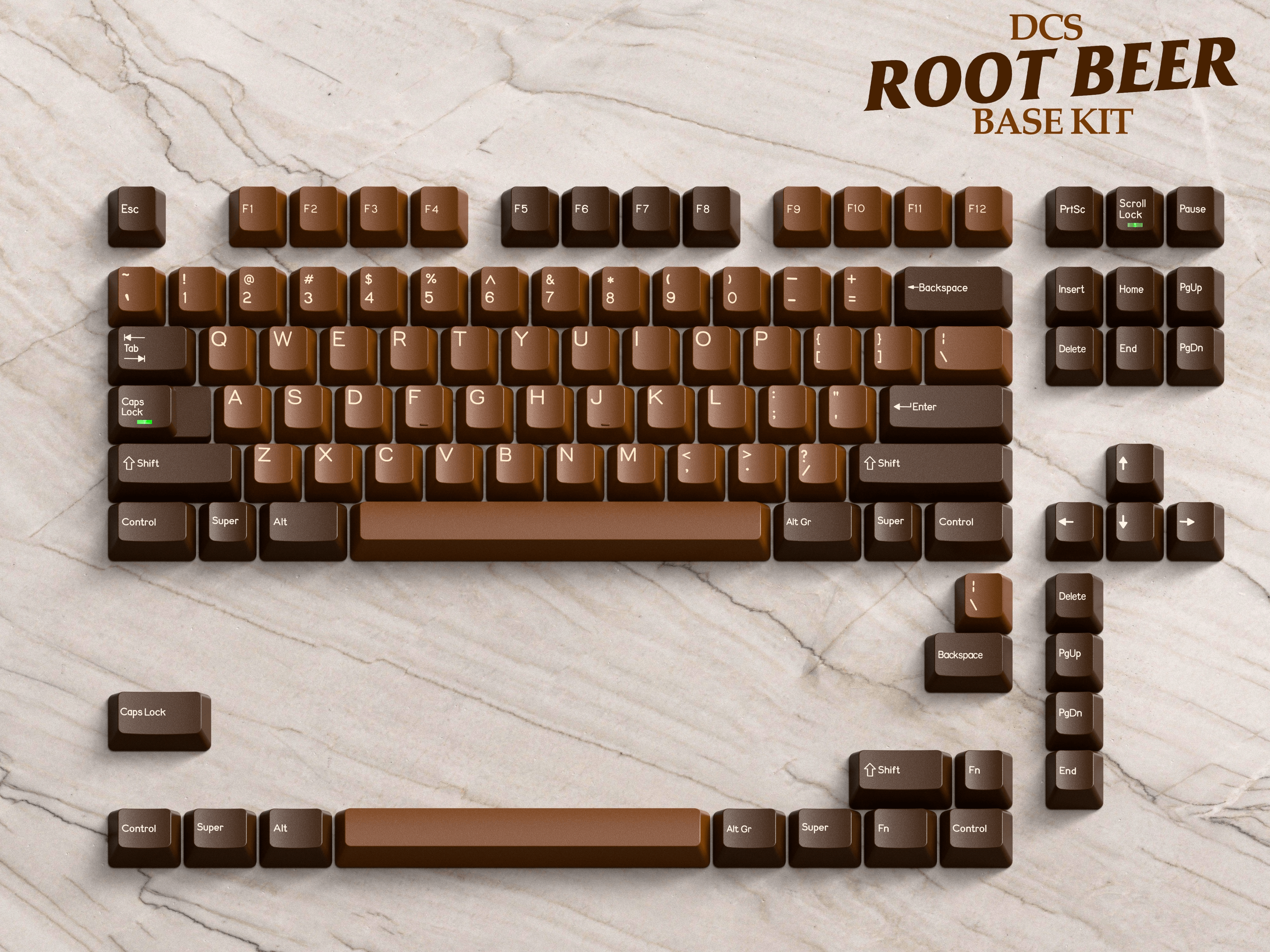DCS Root Beer keycap set