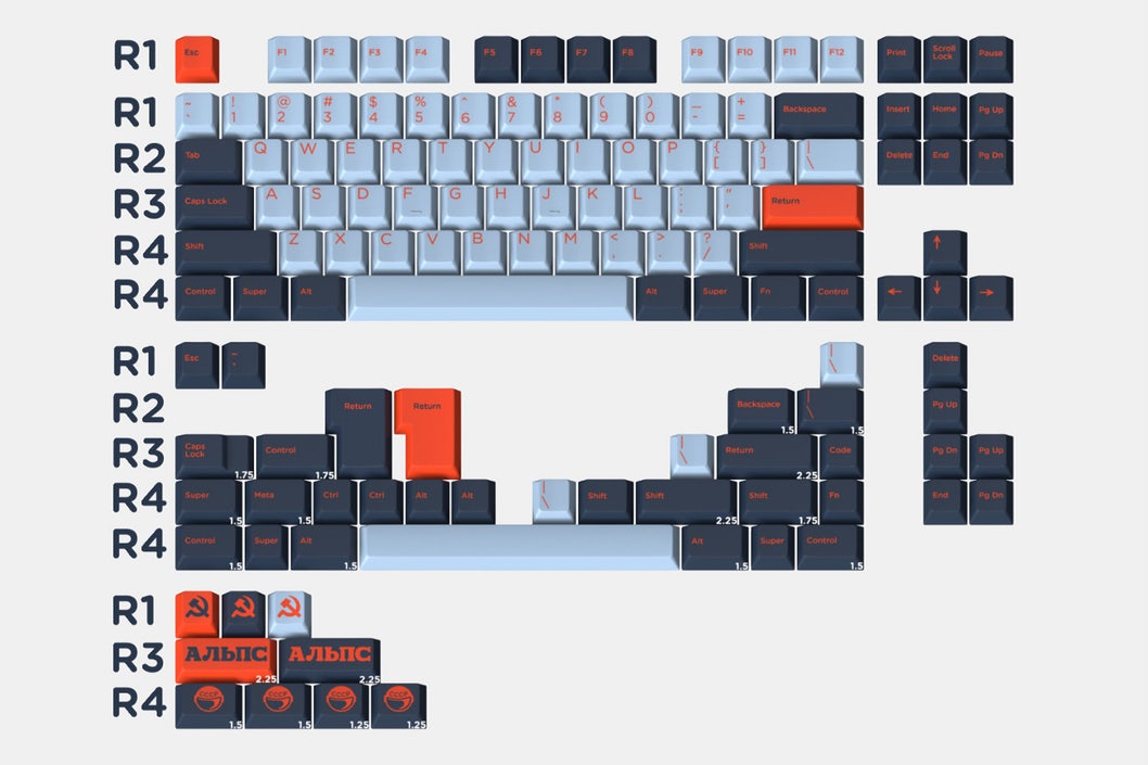 DCS Yuri Alps keycap set